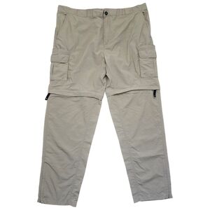 Magellan Outdoors Tan Cargo Pants Zip Off Size 2XL Fish Gear Water Repellent